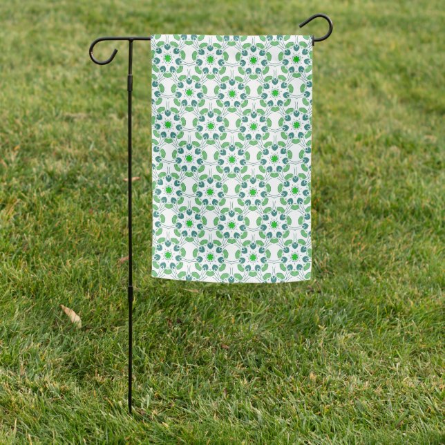 Leaf Pattern, Pattern Of Leaves, Green Leaves Garden Flag (In SItu)