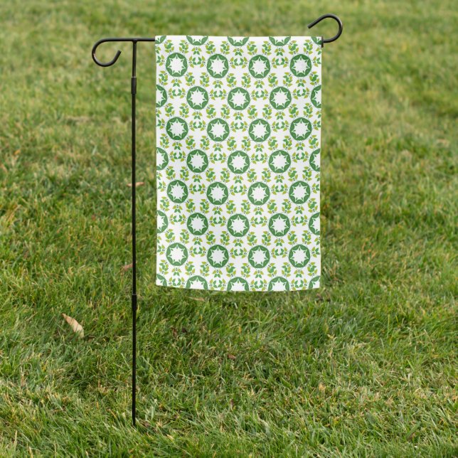 Leaf Pattern, Pattern Of Leaves, Green Leaves Garden Flag (In SItu)