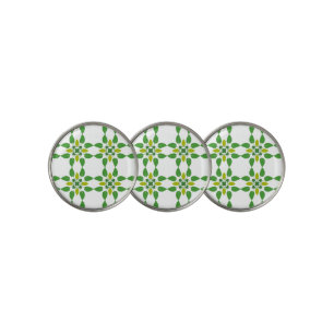 Leaf Pattern, Pattern Of Leaves, Green Leaves Golf Ball Marker