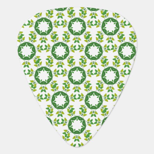 Leaf Pattern Pattern Of Leaves Green Leaves Guitar Pick