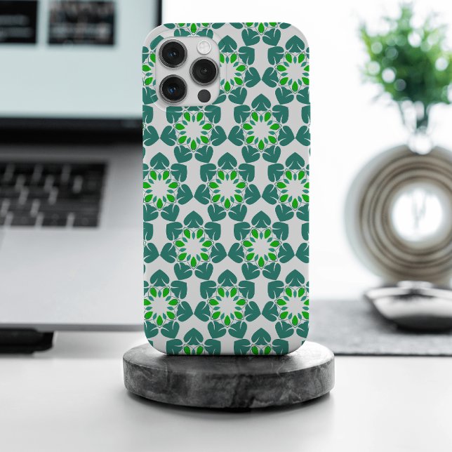 Leaf Pattern, Pattern Of Leaves, Green Leaves iPhone Case (Creator Uploaded)