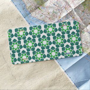 Leaf Pattern, Pattern Of Leaves, Green Leaves License Plate