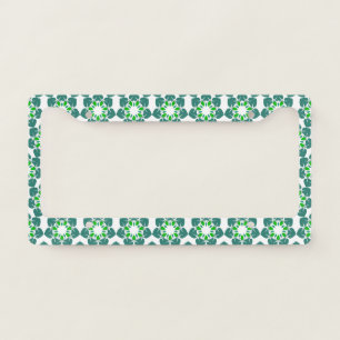 Leaf Pattern, Pattern Of Leaves, Green Leaves License Plate Frame