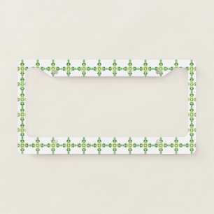 Leaf Pattern, Pattern Of Leaves, Green Leaves License Plate Frame