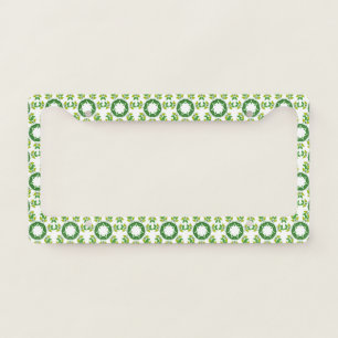 Leaf Pattern, Pattern Of Leaves, Green Leaves License Plate Frame