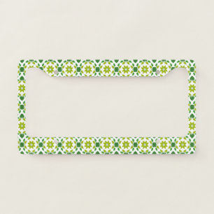 Leaf Pattern, Pattern Of Leaves, Green Leaves License Plate Frame