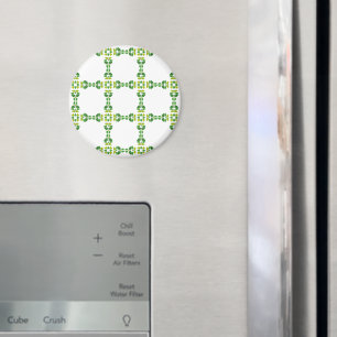 Leaf Pattern, Pattern Of Leaves, Green Leaves Magnet