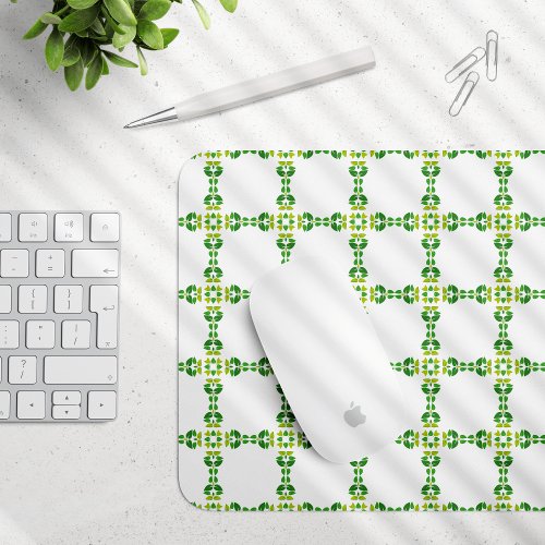 Leaf Pattern Pattern Of Leaves Green Leaves Mouse Pad