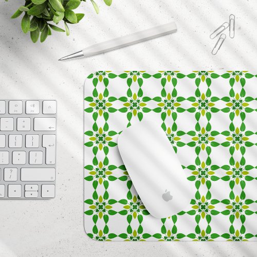 Leaf Pattern Pattern Of Leaves Green Leaves Mouse Pad