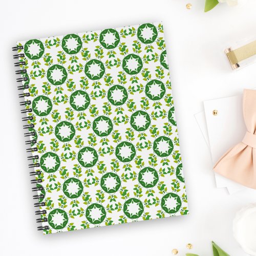 Leaf Pattern Pattern Of Leaves Green Leaves Notebook