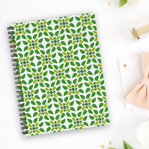 Leaf Pattern Pattern Of Leaves Green Leaves Notebook