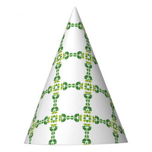 Leaf Pattern Pattern Of Leaves Green Leaves Party Hat
