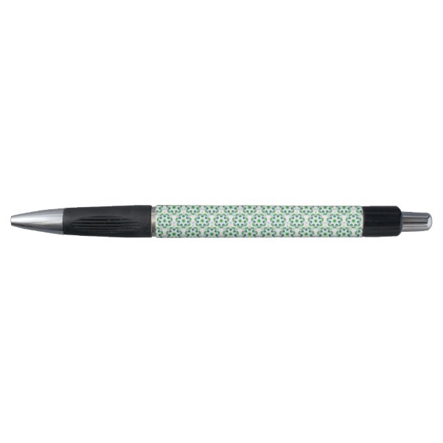 Leaf Pattern, Pattern Of Leaves, Green Leaves Pen (Front)