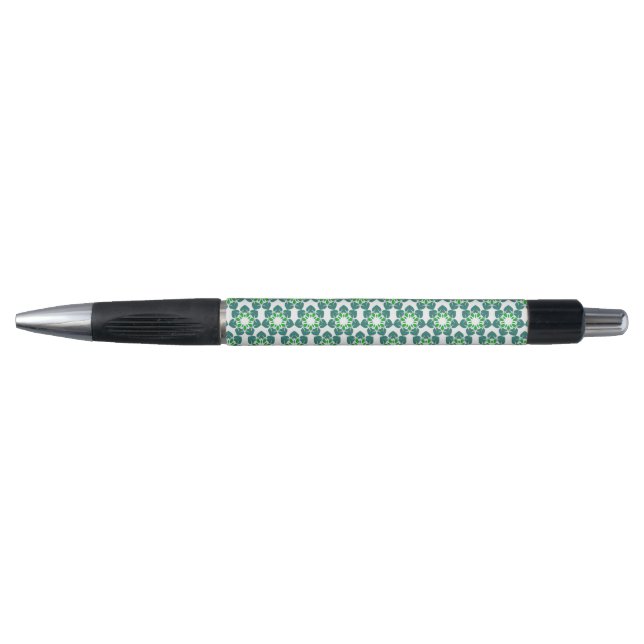Leaf Pattern, Pattern Of Leaves, Green Leaves Pen (Front)