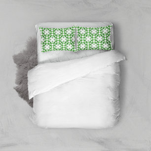 Leaf Pattern, Pattern Of Leaves, Green Leaves Pillow Case