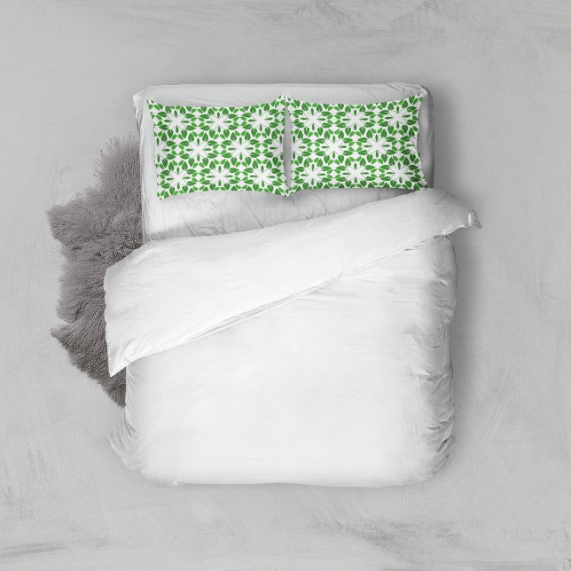 Leaf Pattern, Pattern Of Leaves, Green Leaves Pillow Case (Creator Uploaded)