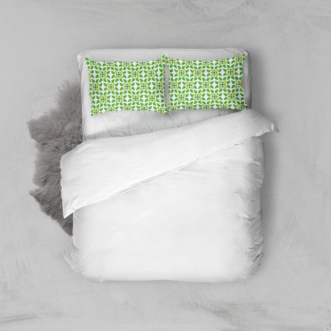 Leaf Pattern, Pattern Of Leaves, Green Leaves Pillow Case (Creator Uploaded)