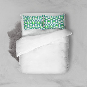 Leaf Pattern, Pattern Of Leaves, Green Leaves Pillow Case