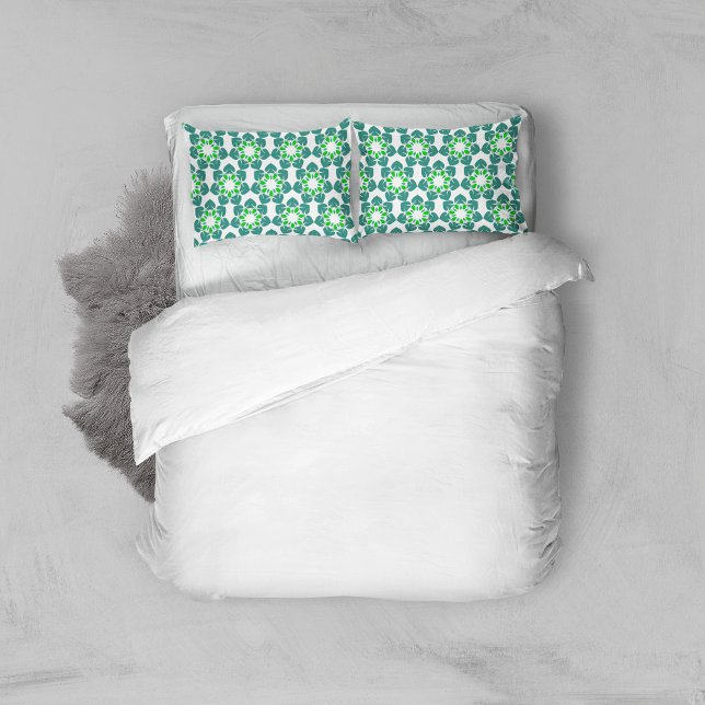 Leaf Pattern, Pattern Of Leaves, Green Leaves Pillow Case (Creator Uploaded)