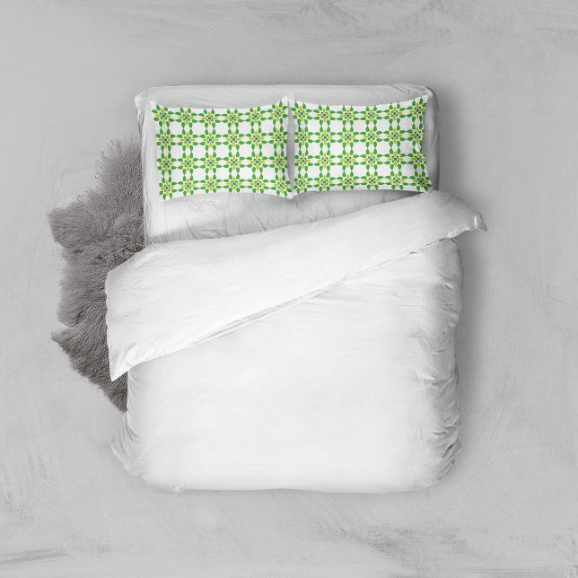Leaf Pattern, Pattern Of Leaves, Green Leaves Pillow Case (Creator Uploaded)