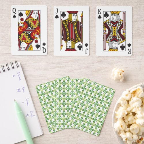 Leaf Pattern Pattern Of Leaves Green Leaves Pinochle Cards