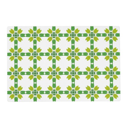 Leaf Pattern Pattern Of Leaves Green Leaves Placemat