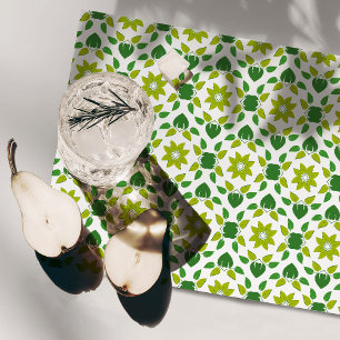 Leaf Pattern, Pattern Of Leaves, Green Leaves Placemat