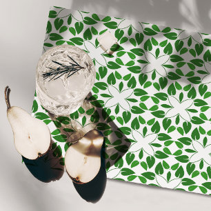 Leaf Pattern, Pattern Of Leaves, Green Leaves Placemat