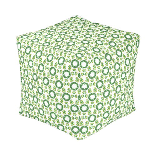 Leaf Pattern Pattern Of Leaves Green Leaves Pouf