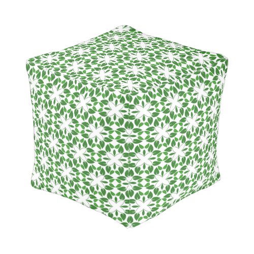 Leaf Pattern Pattern Of Leaves Green Leaves Pouf