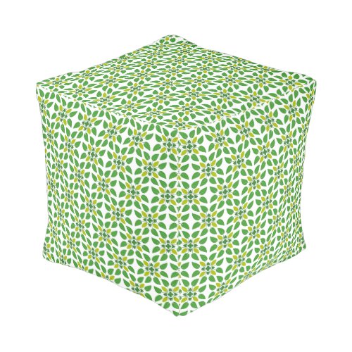 Leaf Pattern Pattern Of Leaves Green Leaves Pouf