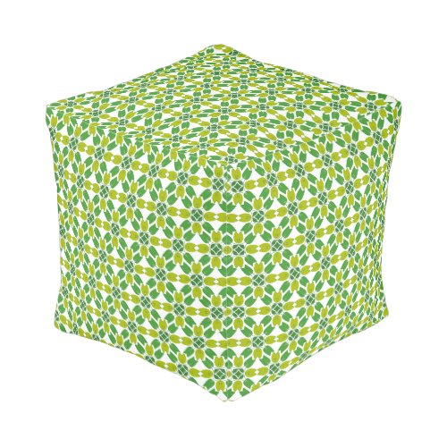 Leaf Pattern Pattern Of Leaves Green Leaves Pouf