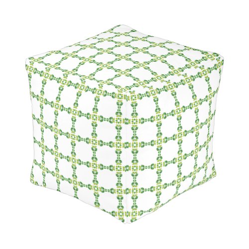 Leaf Pattern Pattern Of Leaves Green Leaves Pouf