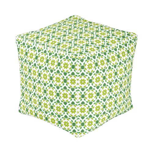 Leaf Pattern Pattern Of Leaves Green Leaves Pouf