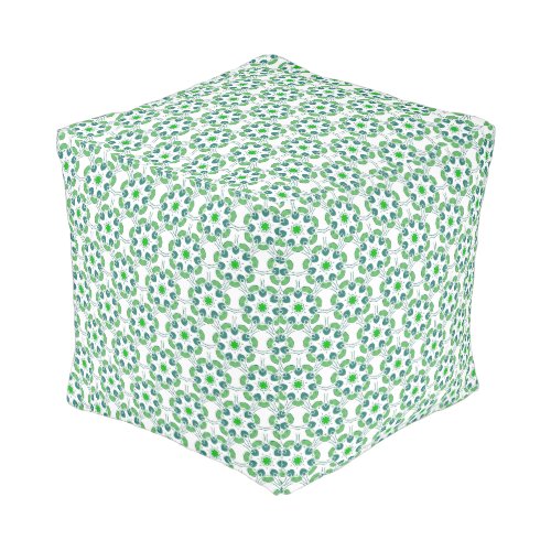 Leaf Pattern Pattern Of Leaves Green Leaves Pouf