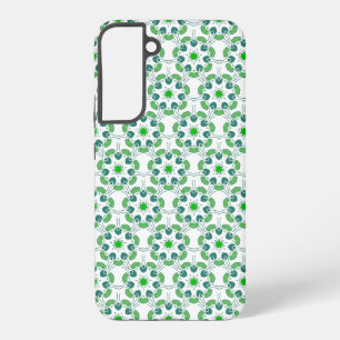 Leaf Pattern, Pattern Of Leaves, Green Leaves Samsung Galaxy S22+ Case