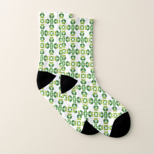 Leaf Pattern Pattern Of Leaves Green Leaves Socks