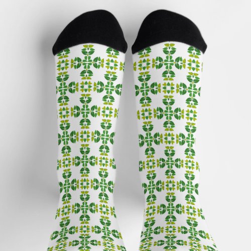 Leaf Pattern Pattern Of Leaves Green Leaves Socks