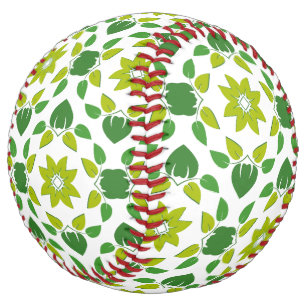 Leaf Pattern, Pattern Of Leaves, Green Leaves Softball
