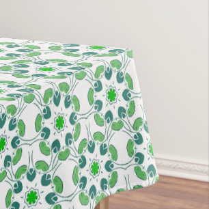 Leaf Pattern, Pattern Of Leaves, Green Leaves Tablecloth