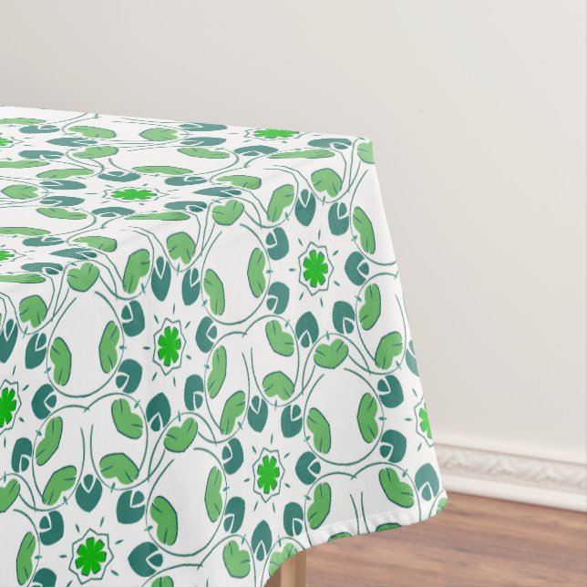 Leaf Pattern, Pattern Of Leaves, Green Leaves Tablecloth (In Situ)