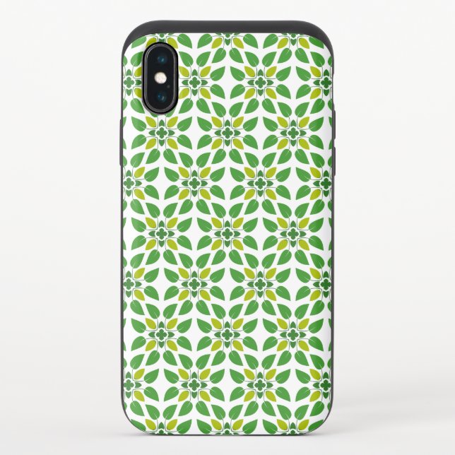 Leaf Pattern, Pattern Of Leaves, Green Leaves Uncommon iPhone Case (Back)