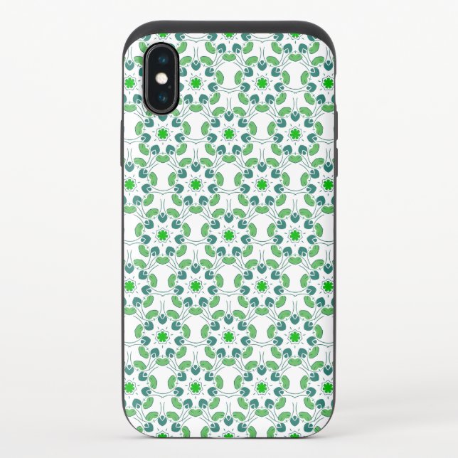 Leaf Pattern, Pattern Of Leaves, Green Leaves Uncommon iPhone Case (Back)