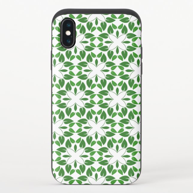 Leaf Pattern, Pattern Of Leaves, Green Leaves Uncommon iPhone Case (Back)