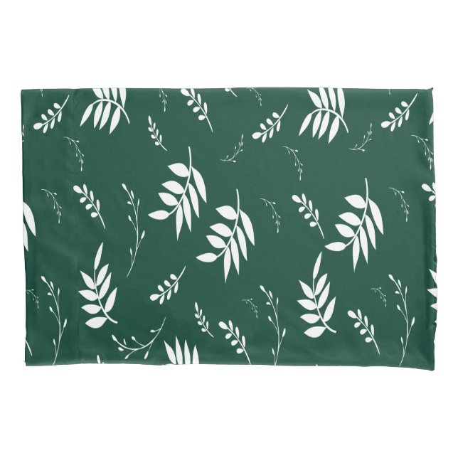 leaf pattern pillow case (Front)
