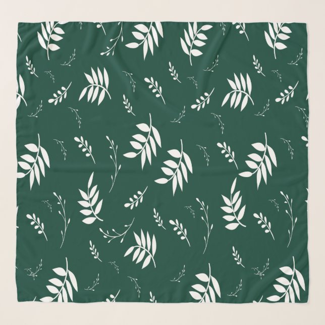 leaf pattern scarf (Front)