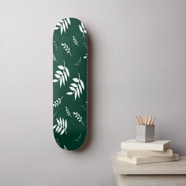 leaf pattern skateboard (Wall Art)
