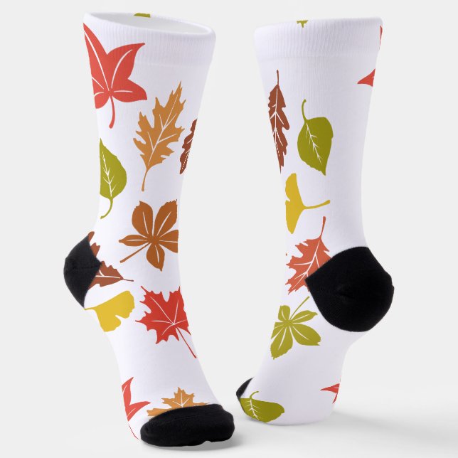 Leaf Pattern Socks (Angled)