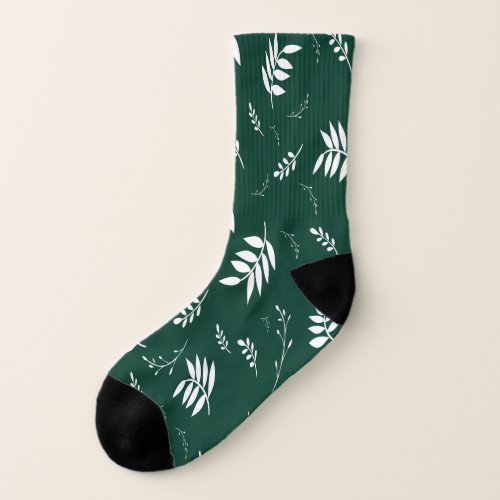 leaf pattern socks