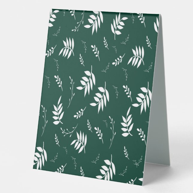 leaf pattern table tent (Front)